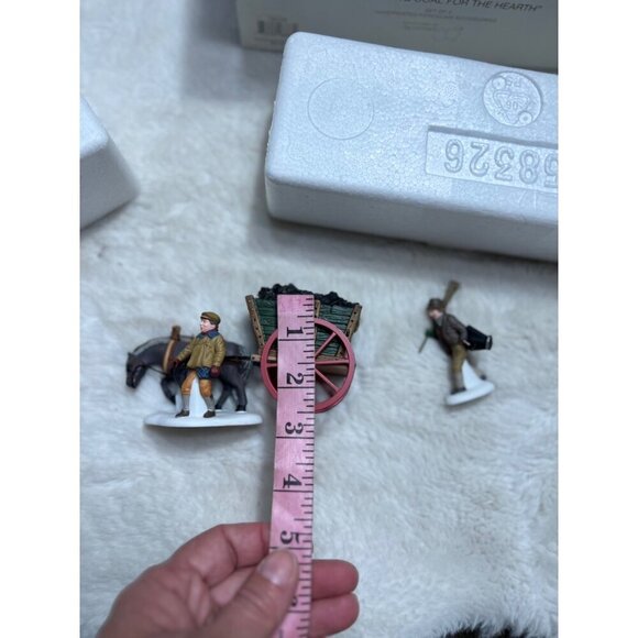 Department 56 Heritage Village Collection Delivering Coal for the Hearth - Picture 3 of 8